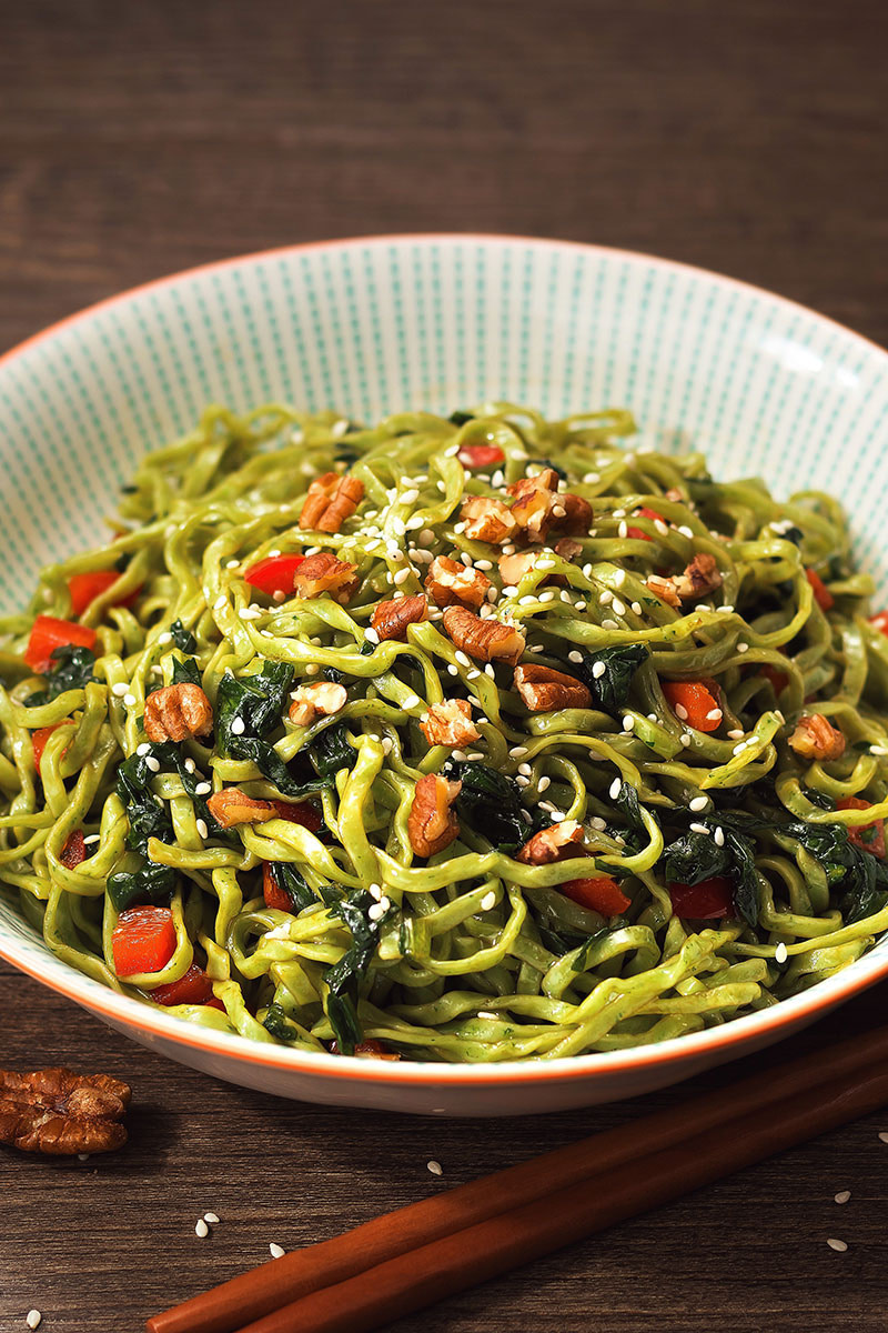 Spinach Noodles PA Food